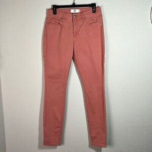 CAbi Jeans Womens Curvy Skinny Jeans Size 6 Brick Dust‎ Stretch Denim High Rise